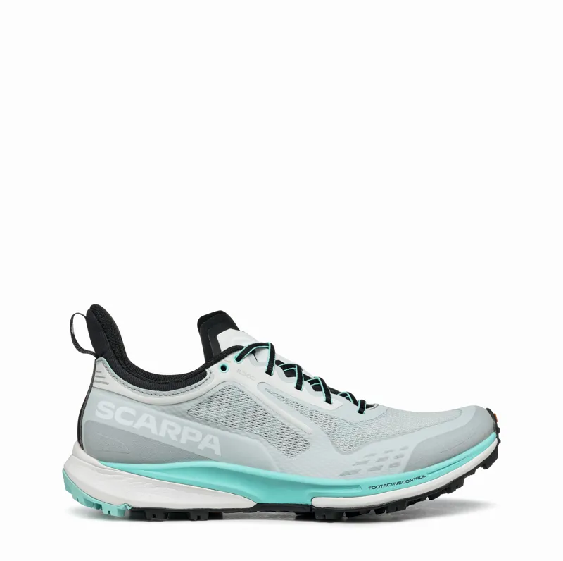 Scarpa Womens Golden Gate Kima RT Trail Running Shoes - Light Gray-Aruba Blue-1
